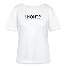 Lade das Bild in den Galerie-Viewer, T-Shirt SCHÖN Spiegelschrift - Weiß
