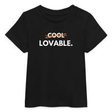 Lade das Bild in den Galerie-Viewer, Baby Bio-T-Shirt LOVABLE. II - Schwarz
