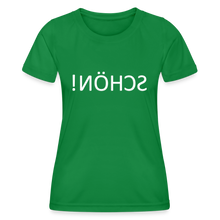 Lade das Bild in den Galerie-Viewer, Funktions-T-Shirt SCHÖN Spiegelschrift II - Kelly Green
