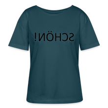 Lade das Bild in den Galerie-Viewer, T-Shirt SCHÖN Spiegelschrift - Dunkles Petrol
