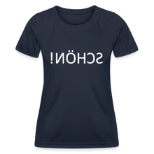Lade das Bild in den Galerie-Viewer, Funktions-T-Shirt SCHÖN Spiegelschrift II - Navy
