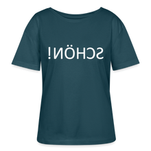 Lade das Bild in den Galerie-Viewer, T-Shirt SCHÖN Spiegelschrift II - Dunkles Petrol
