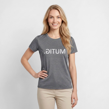 Lade das Bild in den Galerie-Viewer, Funktions-T-Shirt MUTIG Spiegelschrift II - dunkle Melange 
