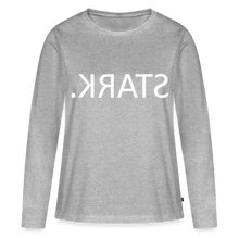 Lade das Bild in den Galerie-Viewer, Langarmshirt STARK Spiegelschrift II - Grau meliert
