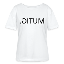 Lade das Bild in den Galerie-Viewer, T-Shirt MUTIG. - Spiegelschrift - Weiß
