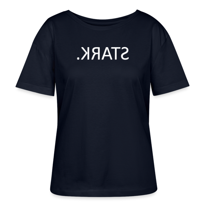 T-Shirt STRAK Spiegelschrift II - Navy