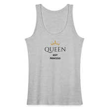 Lade das Bild in den Galerie-Viewer, Bio Tank Top Queen not Princess! - Grau meliert
