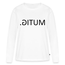 Lade das Bild in den Galerie-Viewer, Langarmshirt MUTIG. Spiegelschrift - Weiß
