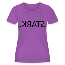 Lade das Bild in den Galerie-Viewer, Funktions-T-Shirt STARK. Spiegelschrift - Violett
