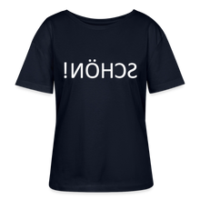 Lade das Bild in den Galerie-Viewer, T-Shirt SCHÖN Spiegelschrift II - Navy
