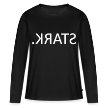 Lade das Bild in den Galerie-Viewer, Langarmshirt STARK Spiegelschrift II - Schwarz
