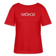 Lade das Bild in den Galerie-Viewer, T-Shirt SCHÖN Spiegelschrift II - Rot
