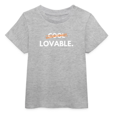 Lade das Bild in den Galerie-Viewer, Baby Bio-T-Shirt LOVABLE. II - Grau meliert
