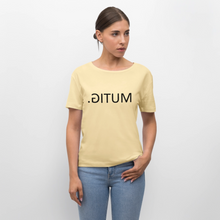 Lade das Bild in den Galerie-Viewer, T-Shirt MUTIG. - Spiegelschrift - Creme
