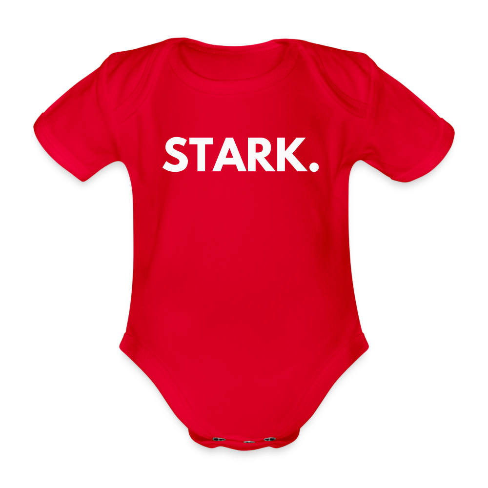 Baby Bio-Kurzarm-Body STARK. II - Rot