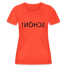 Lade das Bild in den Galerie-Viewer, Frauen Funktions-T-Shirt SCHÖN! Spiegelschrift - Grenadine

