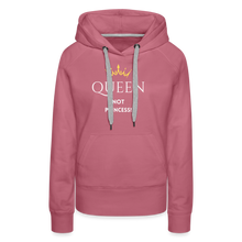 Lade das Bild in den Galerie-Viewer, Frauen Hoodie QUEEN not PRINCESS II - Malve
