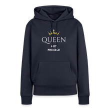 Lade das Bild in den Galerie-Viewer, Frauen Hoodie QUEEN not PRINCESS II - Navy
