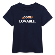 Lade das Bild in den Galerie-Viewer, Baby Bio-T-Shirt LOVABLE. II - Navy
