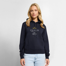 Lade das Bild in den Galerie-Viewer, Frauen Hoodie QUEEN not PRINCESS II - Navy
