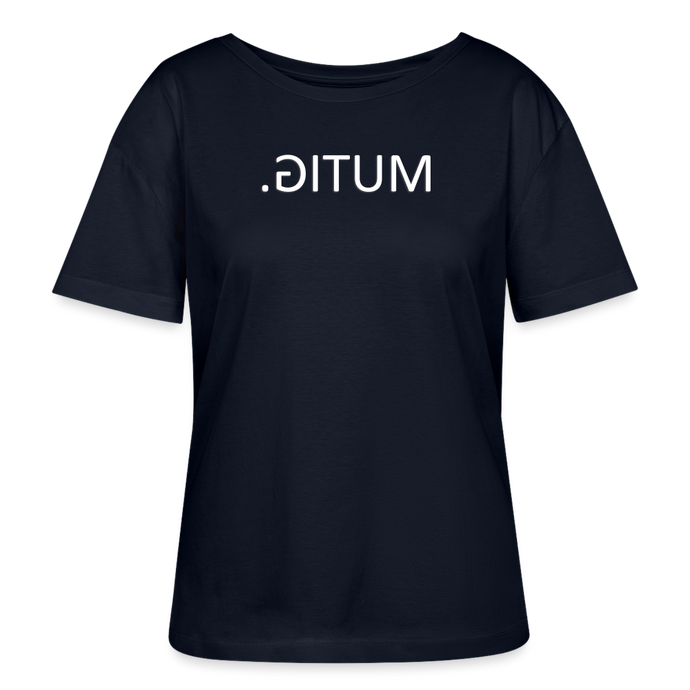 T-Shirt MUTIG Spiegelschrift II - Navy