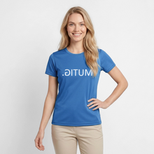 Lade das Bild in den Galerie-Viewer, Funktions-T-Shirt MUTIG Spiegelschrift II - Königsblau
