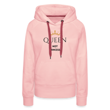 Lade das Bild in den Galerie-Viewer, Frauen Hoodie QUEEN not PRINCESS - Kristallrosa
