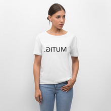 Lade das Bild in den Galerie-Viewer, T-Shirt MUTIG. - Spiegelschrift - Weiß
