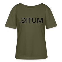 Lade das Bild in den Galerie-Viewer, T-Shirt MUTIG. - Spiegelschrift - Khaki
