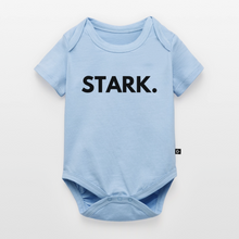 Lade das Bild in den Galerie-Viewer, Baby Bio-Kurzarm-Body STARK. - Hellblau
